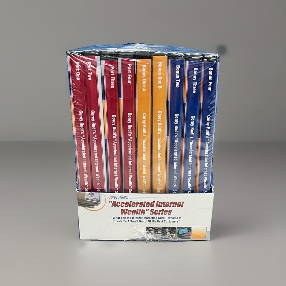 Corey Rudl's Accelerated Internet Wealth Series (DVD, 9-Disc Set)   (GVH20)